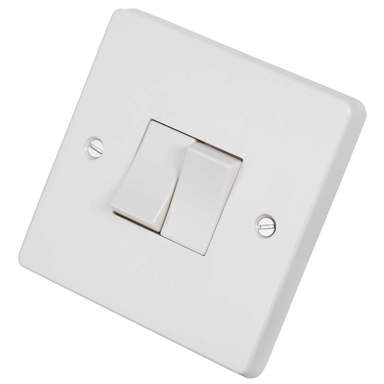 Conventional Light Switch 2G 1 Way